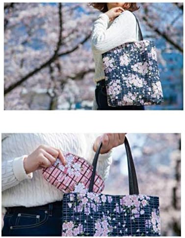 Japán Virágos Váll Táska cseresznyevirág (SAKURAKOUSHI) Újrahasználható Táskák/Japánban Készült Munka a Nők, Lányok