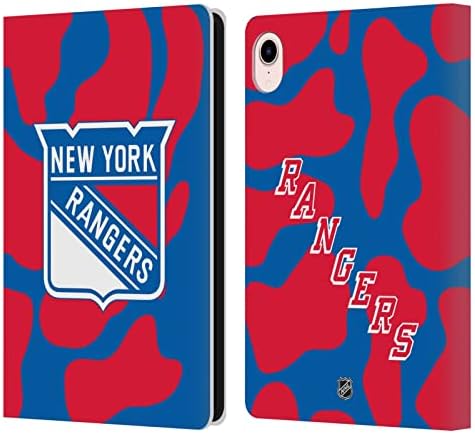 Fejét az Esetben Minták Hivatalosan Engedélyezett NHL Sima New York Rangers Bőr Könyv Tárca burkolata Kompatibilis Apple