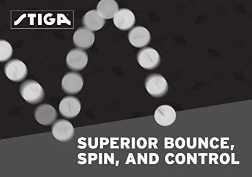 STIGA Verseny Minőségű 3 Csillagos Ping-Pong Labda – Hivatalos Mérete 40mm Súly – Végső tartós, Nagy Teljesítményű, asztali