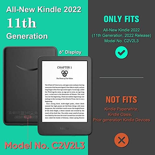 shzrgarts Esetében 6 Kindle 11 Generációs 2022 - Könnyű Pu Bőr Borító Automatikus Wake/Sleep Kindle 2022 Kiadás, E-Olvasó,Absztrakt