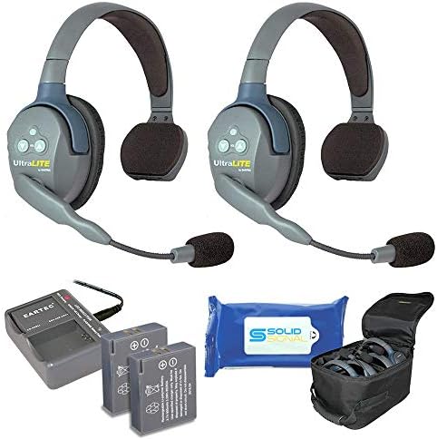 Eartec UL2S Ultralite Teljes Kétirányú Vezeték nélküli Fülhallgató, Kommunikációs 2 a Felhasználók - 2 Egyedülálló Ear Headset