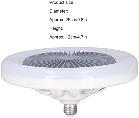 Mennyezeti Ventilátor Lámpa, E27 30W Csillár Ventilátor Csendes Motor Könnyen kezelhető a Hálószoba, Nappali, Étkező Segítségével