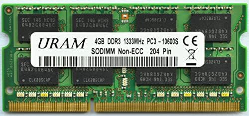 URAM DDR3 RAM 4GB 1333MHz Samsung Chip SODIMM 2RX8 PC3-PC3 10600S 10600 Non-ECC Laptop Memória Frissítés az Apple iMac, Mac