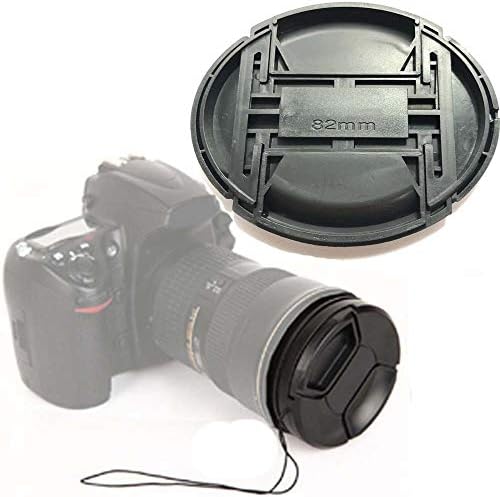 Shenligod 82mm Objektív Sapka 2db Objektív Sapka Póráz Lyuk Csomag Canon a Nikon Sony DSLR Kamerák (82mm)