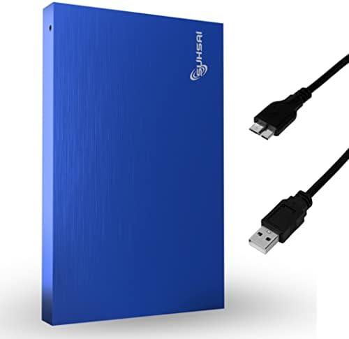 SUHSAI Külső Merevlemez 320GB Zseb Méretű Hordozható Merevlemez, USB 3.0 Tároló & Backup Külső merevlemez, valamint Memória