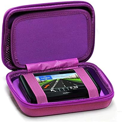 Navitech Lila Nehéz GPS hordtáska Kompatibilis a világutazó TND 540 LM 5 GPS