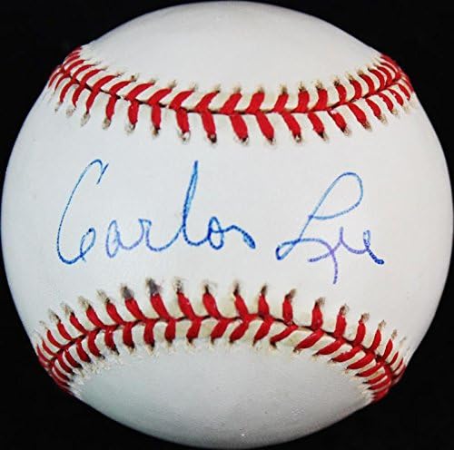 Astros Carlos Lee Aláírt Oal Budig Baseball (Újonc Aláírás) PSA/DNS Y45152