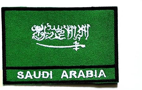 Nipitshop Foltok Szaúd-Arábia Ország Zászló Vas A Hímzett Javítás Zászló Nemzeti Jelkép Patch Póló, Farmer, Szoknya, Mellény