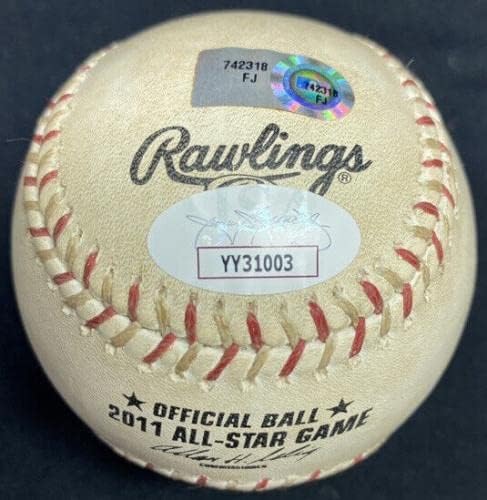 Clayton Kershaw Aláírt Játék Használt, 2011-Es All Star Játék Baseball, MLB Holo SZÖVETSÉG LOA - Dedikált Baseball