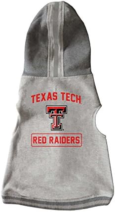 Littlearth Unisex-Felnőtt NCAA Texas Tech Red Raiders Pet Kapucnis Sleeve, Szürke, Kis