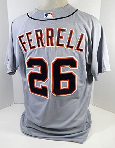 Detroit Tigers Jeff Ferrell 26 Játék Kiadott Szürke Jersey 48 DP21019 - Játék Használt MLB Mezek