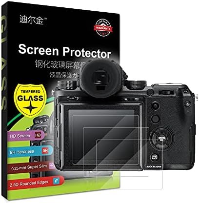 3-Pack Edzett Üveg kijelző Védő fólia w/Felső LCD Film Kompatibilis Nikon GFX 50-es években 50R / GFX50S GFX50R Digitális