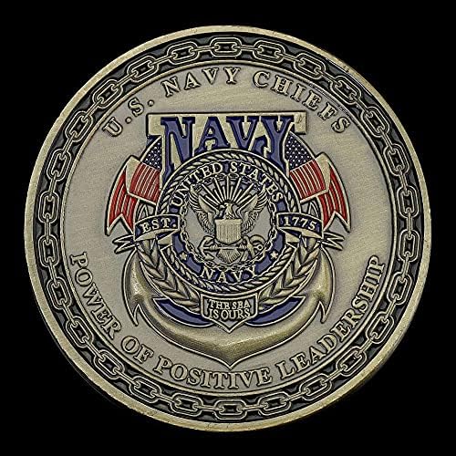 Egyesült Államok haditengerészete Chiefs Emlék, Ne taposs Rám Gyűjthető Ajándék Kihívás Érme Gyűjtemény Réz Bevonatú Emlékérme