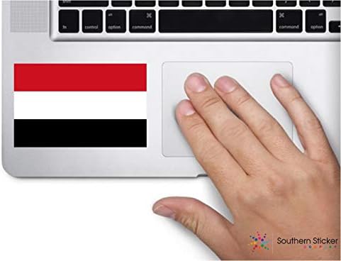 ExpressDecor Ország zászló Jemen 4x2.5 hüvelyk matricák építési kemény kalap pro unió dolgozó emberek ebédet tool box szimbólum