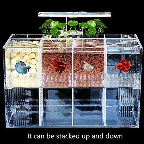 WPYYI Akvárium LED Akril akvárium Szett Mini Asztali Lámpa Víz Szivattyú Szűrő-Tripla