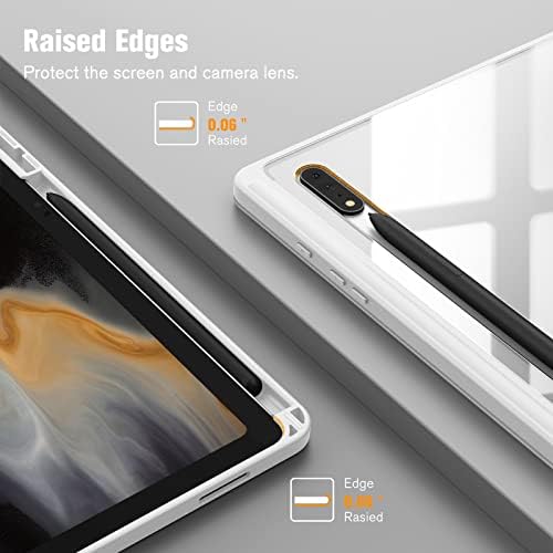 Fintie Hibrid Slim tok Samsung Galaxy Tab S8 Ultra 14.6 Hüvelyk 2022 (Modell SM-X900/X906) S tolltartó, Ütésálló burkolat