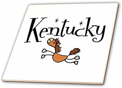 3dRose Király Móka, Kentucky, illetve versenylovak utazás ló szerelmeseinek verseny - Csempe (ct_351159_1)