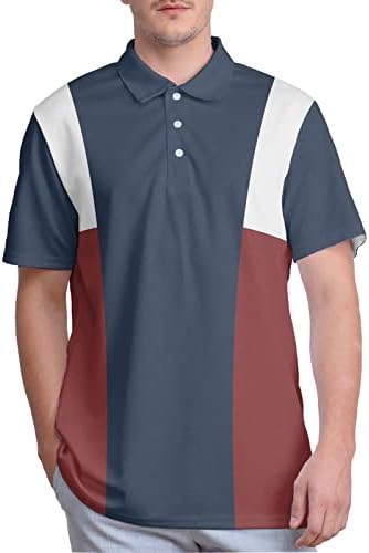HIVICHI Golf Pólók Férfi pólóing Férfi ruházat Vicces Hinta Hazafias Amerikai Zászlós Póló Őrült Száraz Fit Nyomtatás Polos