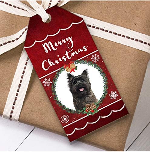 Cairn Terrier Kutya Karácsonyi Ajándék Kategória (Jelen Szívességet Címkék)