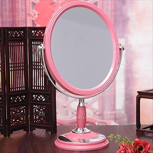 DITUDO Tükrök Make-Up Tükör, Asztali Kétoldalas Make-Up, Hordozható/Rózsaszín
