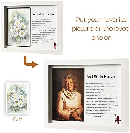 WOODEXPE Szimpátia Ajándék 8 x 10 LED-Emlékmű Árnyékában Doboz Emlékmű Ajándékok Elvesztése Szeretett -, Ahogy Ülök a Mennyben