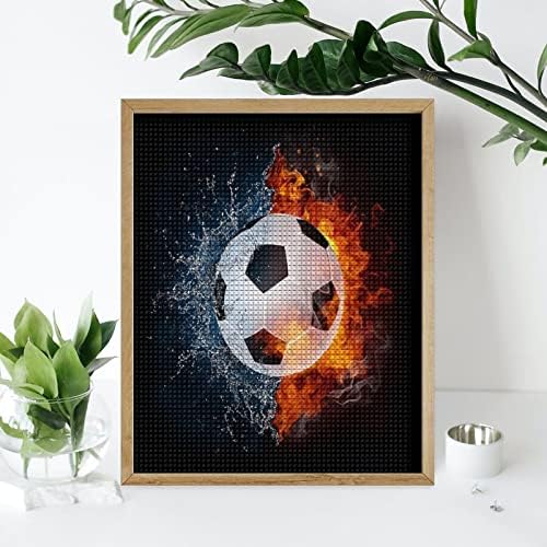 Futball-Labda, A Tűz, a Víz Gyémánt Festmény Kit Art Képek DIY Teljes Gyakorlat Otthoni Kiegészítők Felnőttek Ajándék Haza,