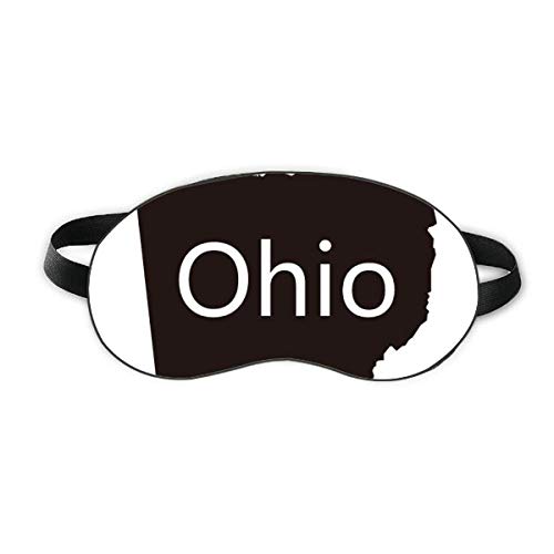 Ohio-Amerika, USA Térkép Vázlat Aludni Szem Pajzs Puha Este Kendőt Árnyékba Borító