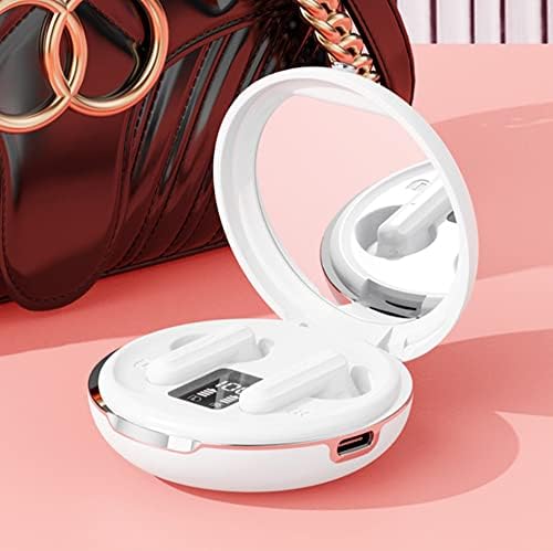 Olyre Vezeték nélküli Fülhallgató a Lányok, Bluetooth Fülhallgató, Kozmetikai Tükör, LED Kijelző, Bluetooth V5.3, Vízálló