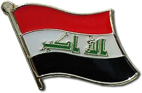 Új Rengeteg 6 Iraki Script Ország Zászló Kerékpár Kalap Sapka Dekoráció Kitűző - Bross, valamint Szegecsekkel Ruhát TR-1547LP