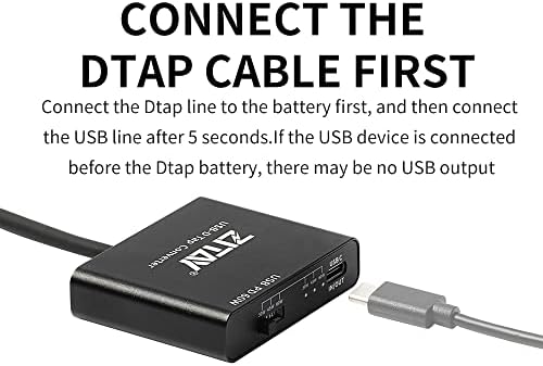 ZITAY Új Verzió D-Érintse meg, hogy USBC USBA PD Gyors Töltő, Dtap USB Töltő Adapter DSLR Akkumulátor Töltő Vmount Akkumulátor