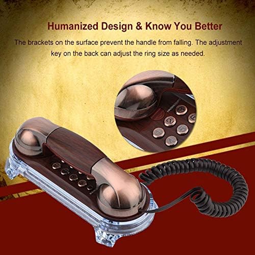 Retro Telefon Divat Vintage Antik Vezetékes Telefonok vezetékes Otthoni Irodában, Szállodában, stb.