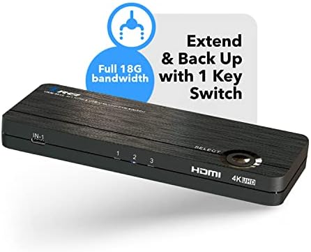 OREI 4K 3 Port 3x1 HDMI KVM Switch, Megosztani Több Eszközök, PC, Számítógép, Telefon, Játék az Egyik Kijelző Monitor, Billentyűzet,