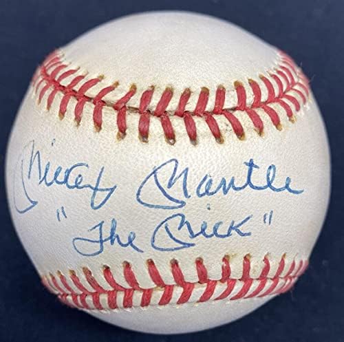 Mickey Mantle A Mick Aláírt Baseball SZÖVETSÉG LOA - Dedikált Baseball