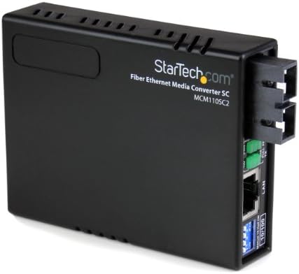 StarTech.com Multimódusú (MM) SC Optikai Média Konverter 10/100/1000 Hálózati - 550m Tartomány - Gigabit Ethernet - 850nm