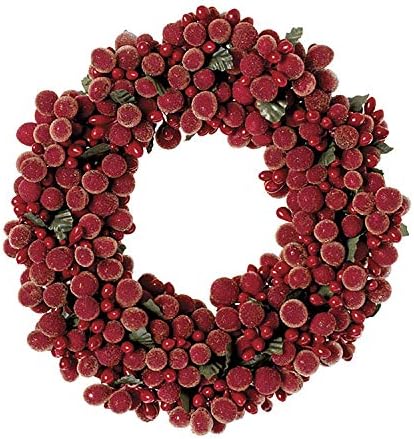 Raz Behozatal Friss Zöldek 6.5 Gyöngyös Berry Gyertya Gyűrű Piros