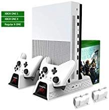 OIVO hűtőventilátor Kompatibilis Rendszeres Xbox/Xbox Egy S/Xbox One X, Függőleges Állvány Hűtő, Vezérlő, Töltő Dokkoló Állomás