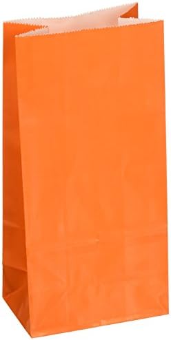 amscan Mini Papír Táskák | narancshéj | Fél Tartozék | 144 Ct.