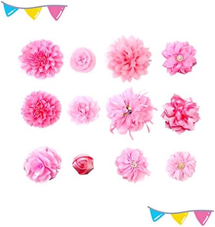 PET mutat 12db Rózsaszín Nyakörv Íjak, Virágok Melléklet a Lányok, Kiskutyák, Macska Nőstény Kicsi Közepes Kutya Nyakörvek