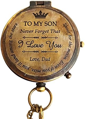 VintiquE, hogy A Fiam Naver Felejtsd el, Hogy Szeretlek Lovs 'Apa Tengeri Vintage Csomag Iránytű a Lánc a Legjobb Születésnapi