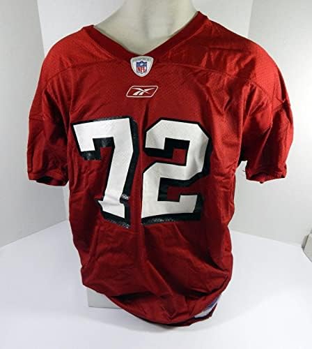 2002-ben a San Francisco 49ers Kyle Kosier 72 Játék Kiadott Piros Gyakorlat Jersey-3XL 021 - Aláíratlan NFL Játék Használt