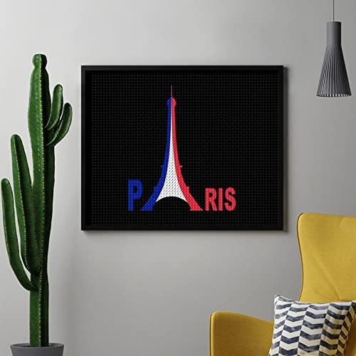 Franciaország Lobogója Eiffel-Torony Gyémánt Festmény Készletek 5D DIY Teljes Gyakorlat Strasszos Művészeti Fali Dekor, hogy