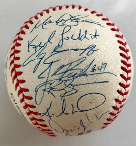 1998 ATLANTA BRAVES csapat aláírt ONL baseball-25 ALÁÍRÁS-MADDOX,GLAVINE,SMOLTZ - Dedikált Baseball