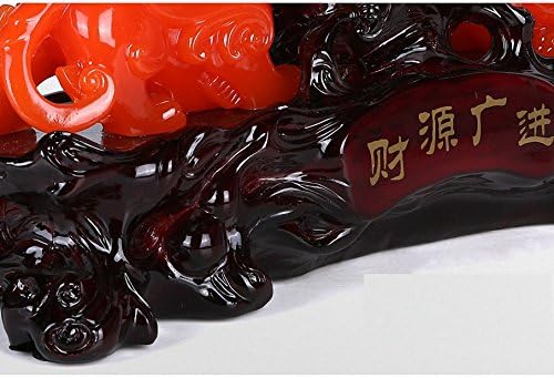 Nagy Méretű Feng Shui Pi Yao/Pi Xiu, s Kincs-Medence Vagyon Porsperity Figura, a Legjobb Házavató Gratuláló Dekoráció (Nagy