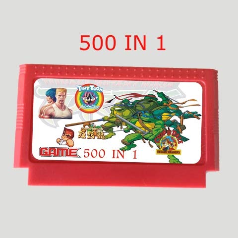 ROMGame 500 Az 1-Ben Játék Kártya Valós 400 Játékok 60 Pin 8 Bites Játék Patron Egyedi Matrica/Borító