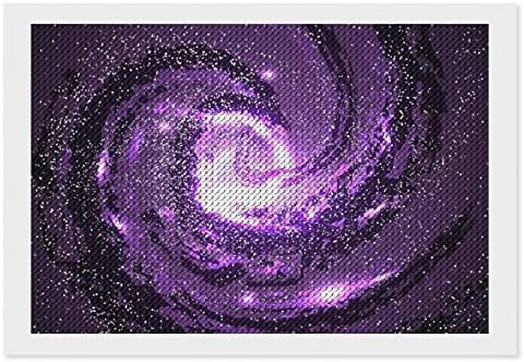 Lila Galaxisok, Ködök Kozmosz Gyémánt Festmény Készletek 5D DIY Teljes Gyakorlat Strasszos Művészeti Fali Dekor Felnőtteknek