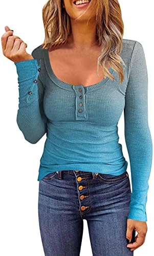 Blúz Női Divat 2022 Egyszerű Póló Lágy, Lélegző Tunika Maximum Sweatershirt Blúzok Henley Pólók, Tunikák