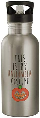 Az Út közepén Ez A Halloween Jelmez 189 - Egy Kedves, Vicces Humor 20oz Ezüst Víz Üveg