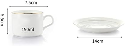 TREXD Európai stílusú Kerámia Csésze Kávét 6-db kávéscsésze Szett Háztartási Virág Tea Csésze Csészealj, Kanál, Bögre Hasznos